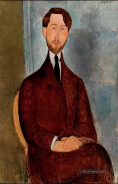  leopold - Porträt von Leopold Zborowski 1917 Amedeo Modigliani